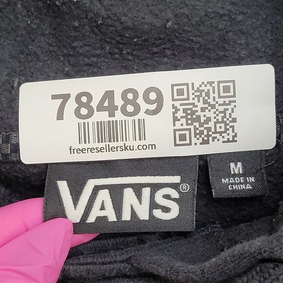 VANS Varsity Snap Hoodie Jacket Medium 22x25 Colorblock Cropped - Picture 5 of 14
